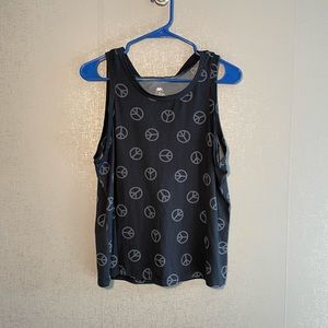 C&C california peace sign tank top